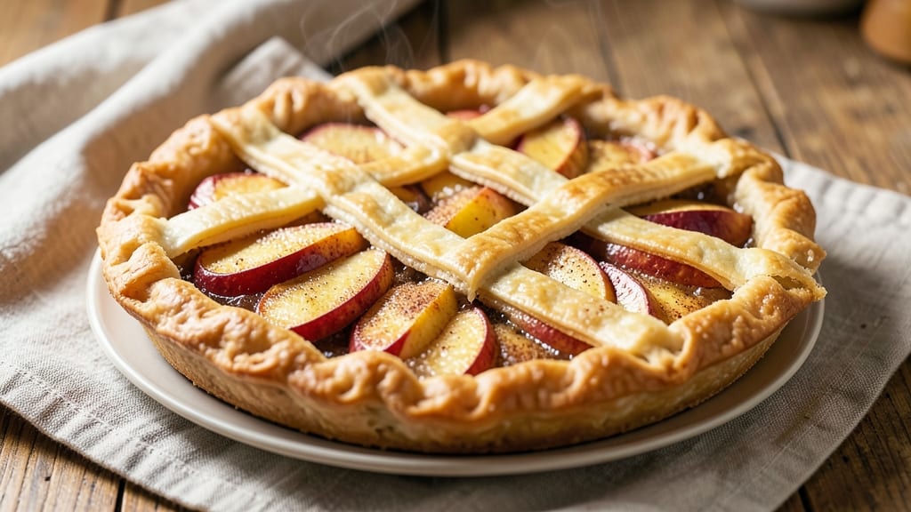 Apple Crostata Recipe With Pie Crust: Buttery Lattice Over Tart-Sweet Apple Filling