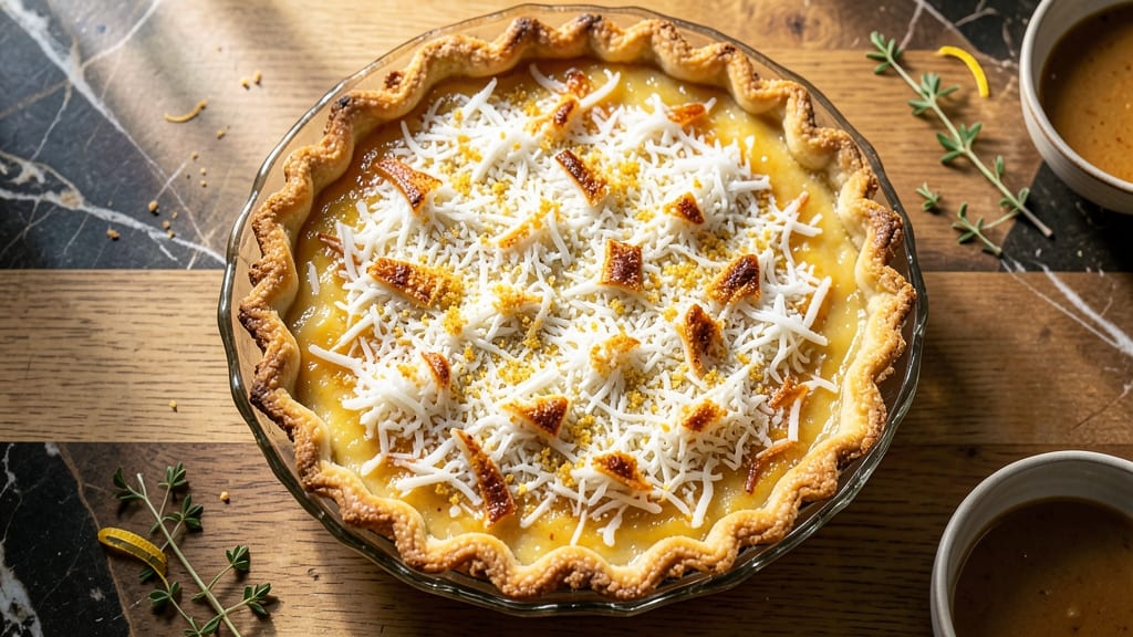 Amish Coconut Pie Recipe: Nutty-Creamy Layers With Foil-Sealed Golden Crust