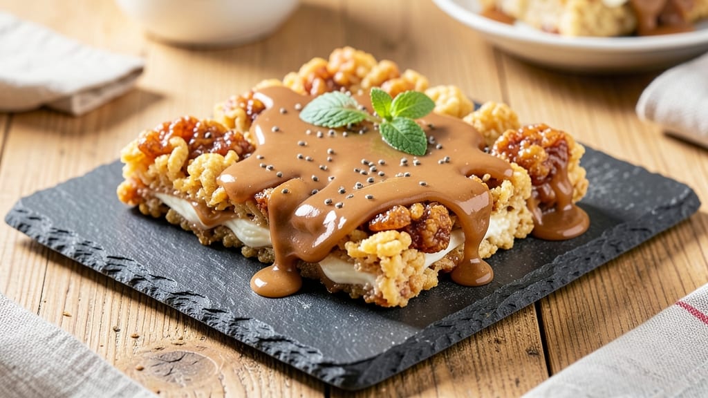 Rice Krispie Protein Bars Recipe: Crunchy Clusters With Chocolatey Peanut Butter Swirls
