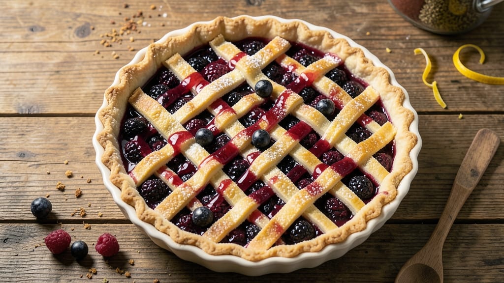 Amish Black Raspberry Pie Recipe: Deep Purple Filling With Foil-Sealed Crust