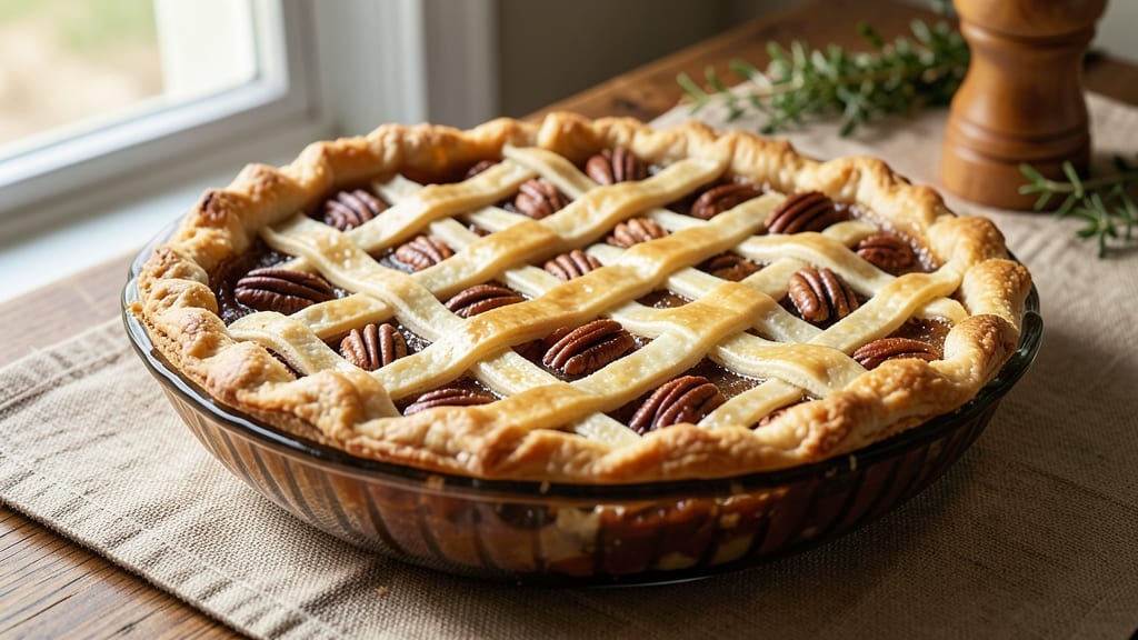12-Inch Pecan Pie Recipe: Buttery Crust Meets Nutty Sweetness