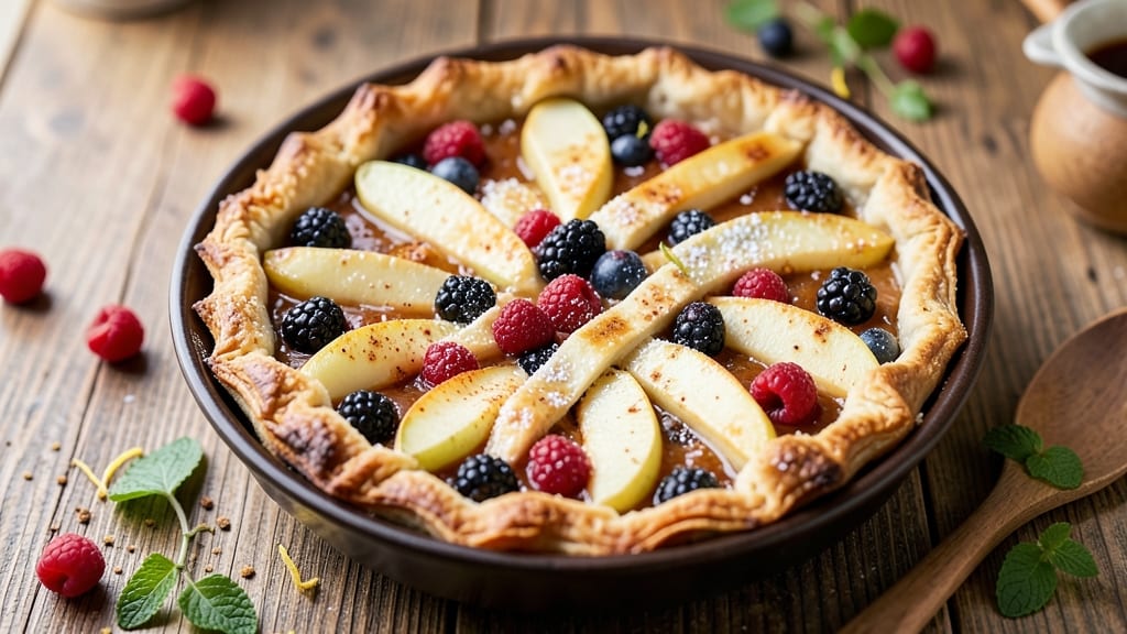 Apple Mountain Berry Crumb Pie Recipe: Rustic Crust and Spiced Fruit Fusion