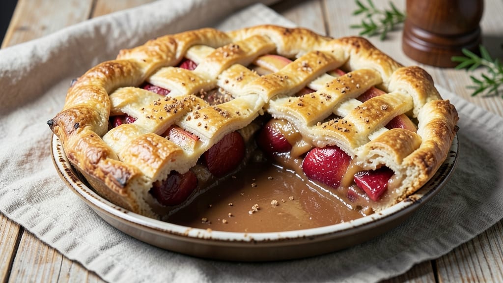 Apple of Her Eye Pie Recipe: Caramelized Apple Lattice Over Buttery Crust