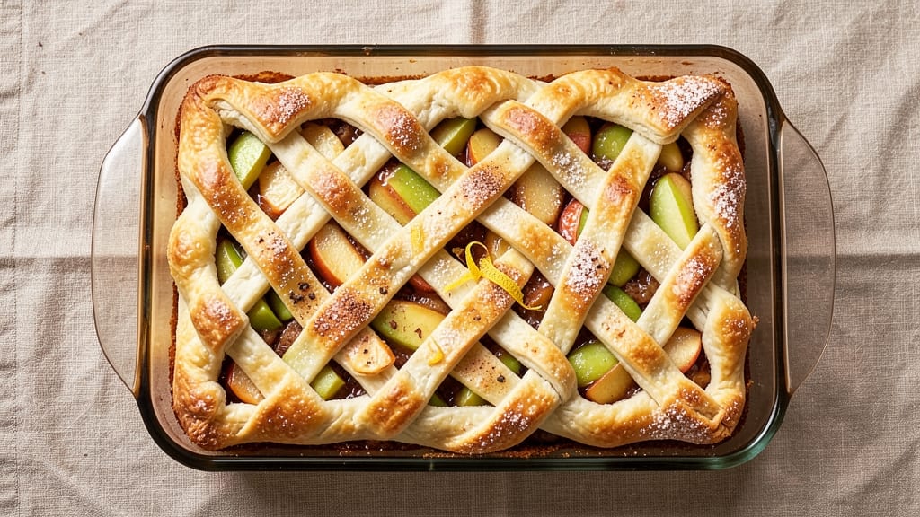 13x9 Apple Pie Recipe: Deep-Dish Spice and Buttery Lattice Crunch