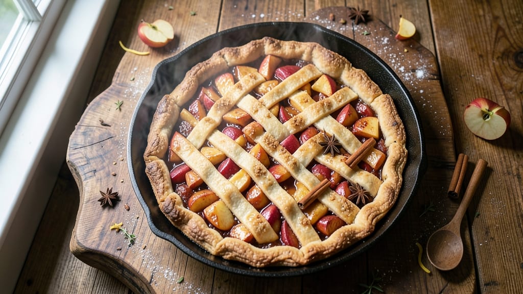 Ree Drummond's Flat Apple Pie Recipe: Caramelized Topping and Buttery Crust Harmony