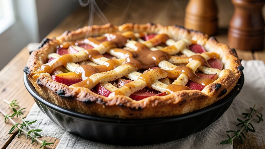 4 and 20 Blackbirds Salted Caramel Apple Pie Recipe: Boozy Spice and Buttery Lattice Crunch