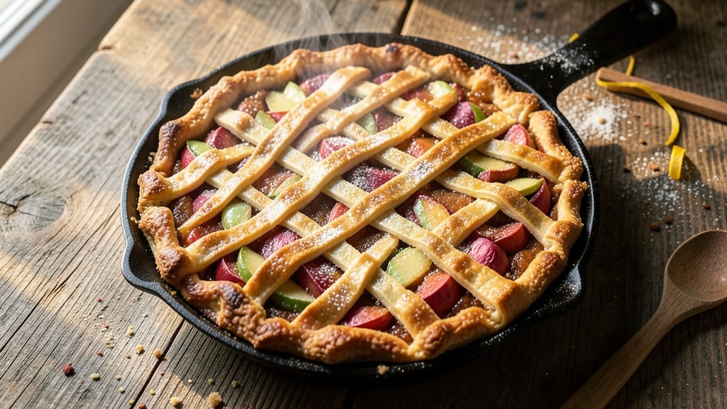 12-Inch Cast Iron Skillet Apple Pie Recipe: Deep-Dish Crust With Caramelized Top