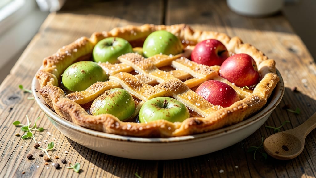 Standard Apple Pie Recipe: Classic Lattice Crust and Spiced Filling Harmony