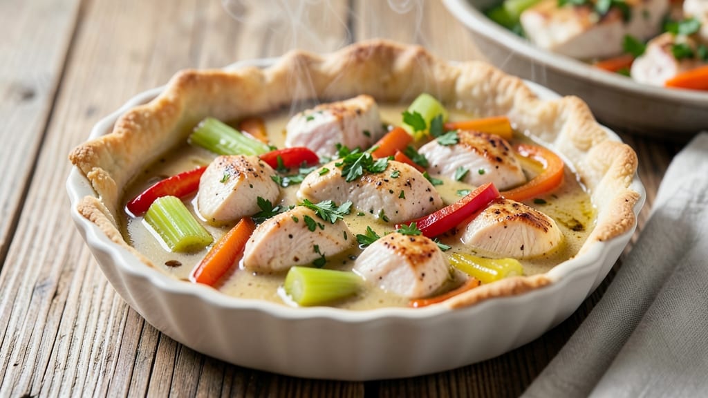 Skinny Pot Pie Recipe: Lightened-Up Savory Gravy With Crispy Crust