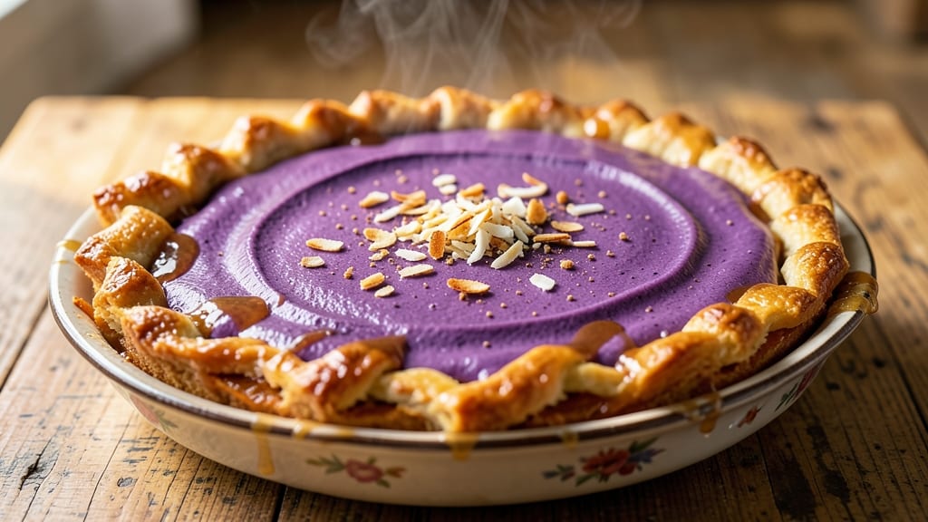 Purple Sweet Potato Pie Haupia Recipe: Tropical Coconut Cream Meets Earthy Spice