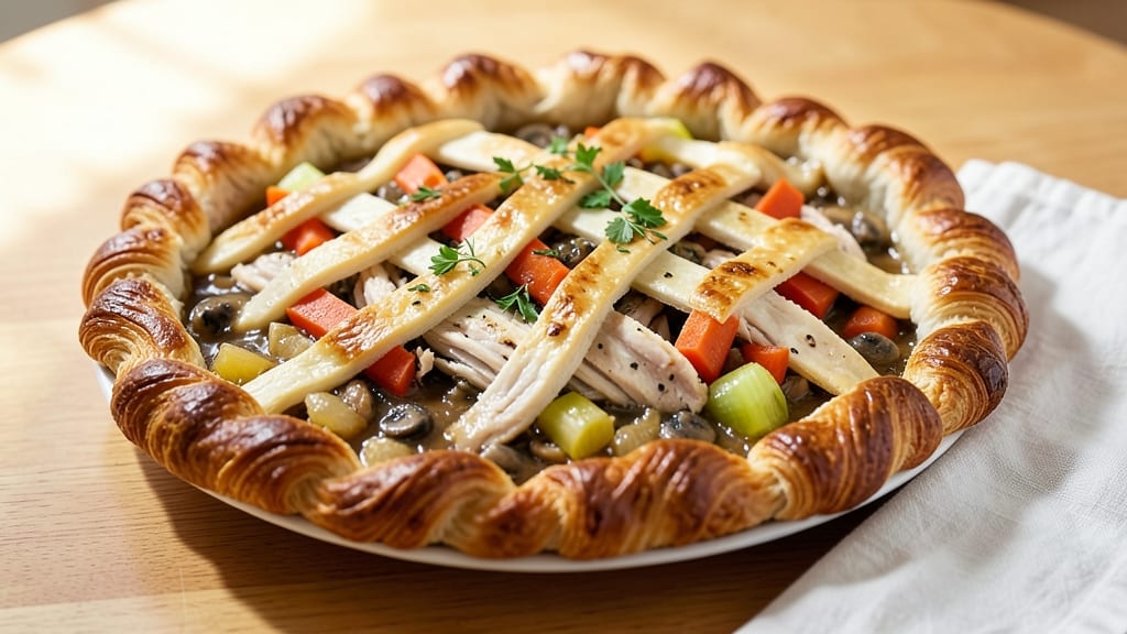 Chicken Pot Pie Recipe With Croissant Crust: Flaky Pastry That Outshines Classic Dough
