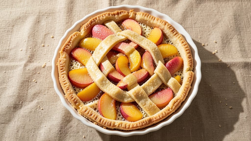 America's Test Kitchen Fresh Peach Pie Recipe: Juicy Fruit Lattice With Foil-Sealed Crust