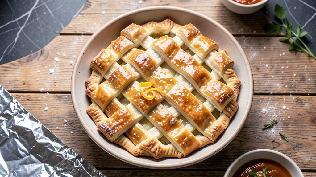 Quick Pie Crust Recipe for Pot Pie: Foil-Sealed Shortcut to Perfectly Golden Layers