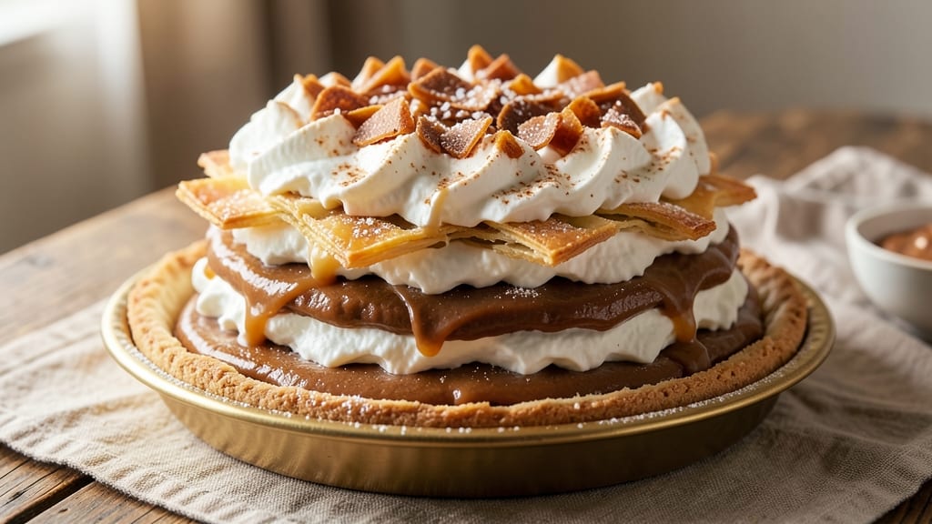 5 Layer Butterscotch Pie Recipe: Caramelized Layers of Gooey Vanilla and Toasted Pecans