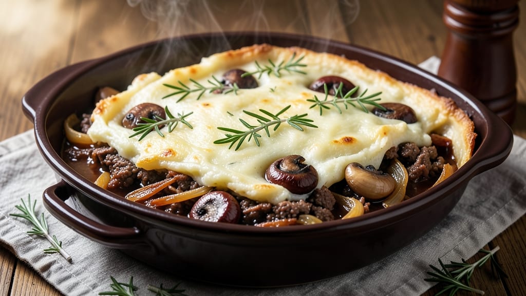5 Star Shepherd's Pie Recipe: Flaky Potato Topping Over Savory Meat Filling