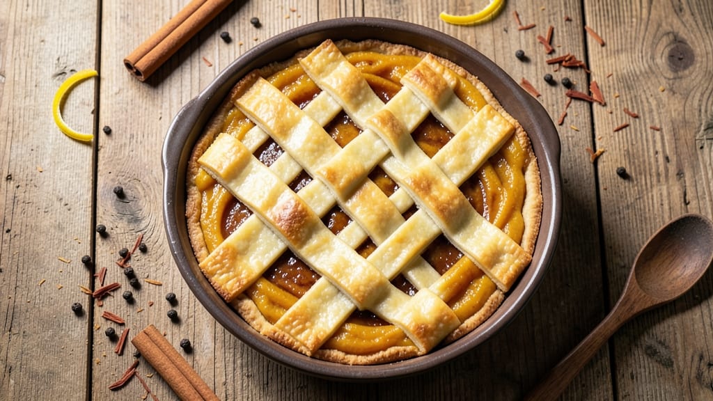 African American Pumpkin Pie Recipe: Spiced Rum-Infused Filling with Crispy Lattice Top