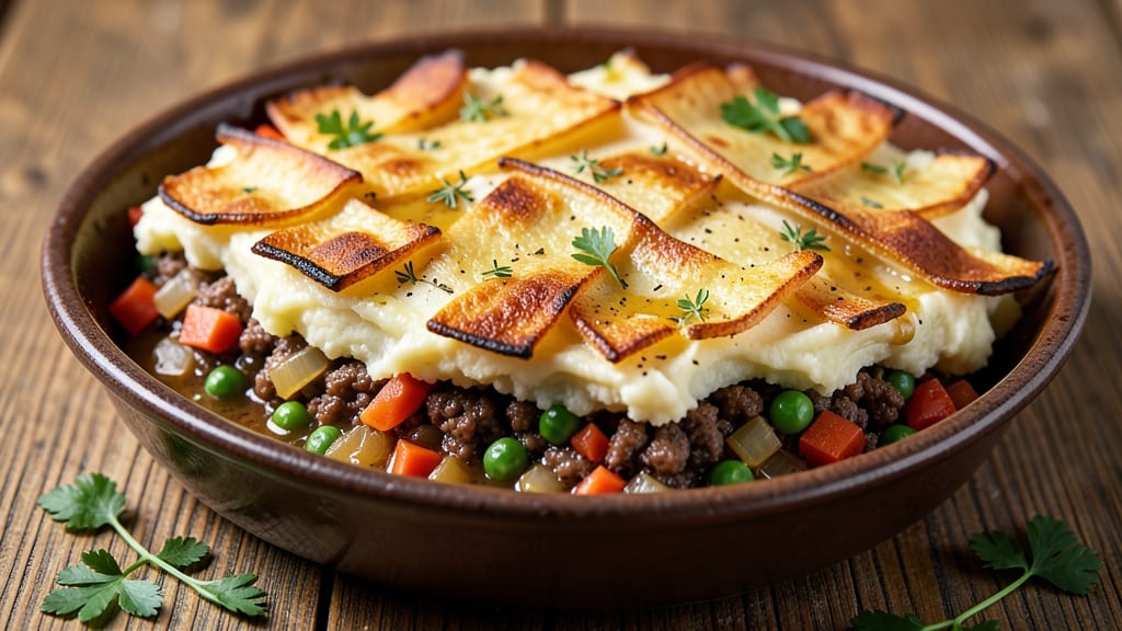 Always Hungry Shepherd's Pie Recipe: Mashed Potato Crust Over Hearty Meat-Filled Comfort